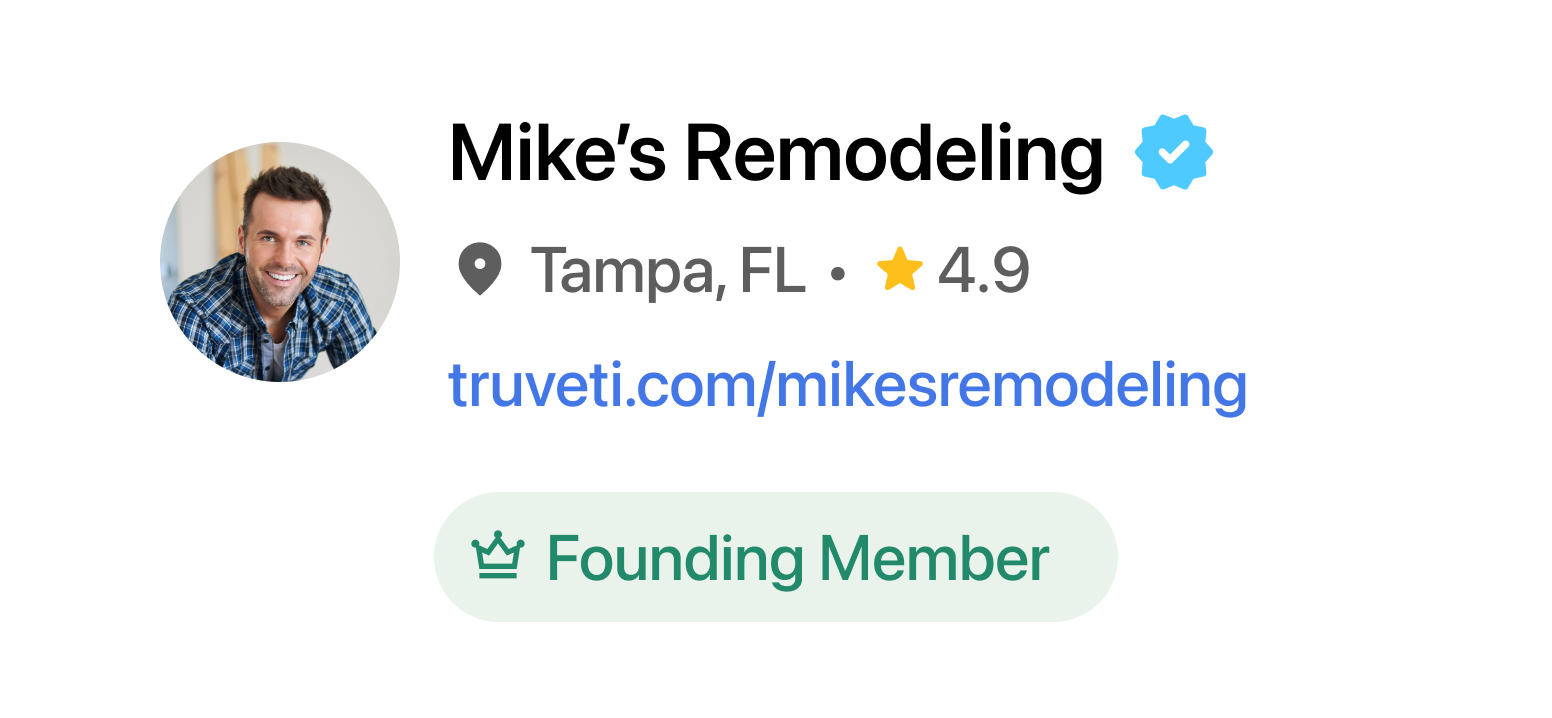 Truveti profile card
